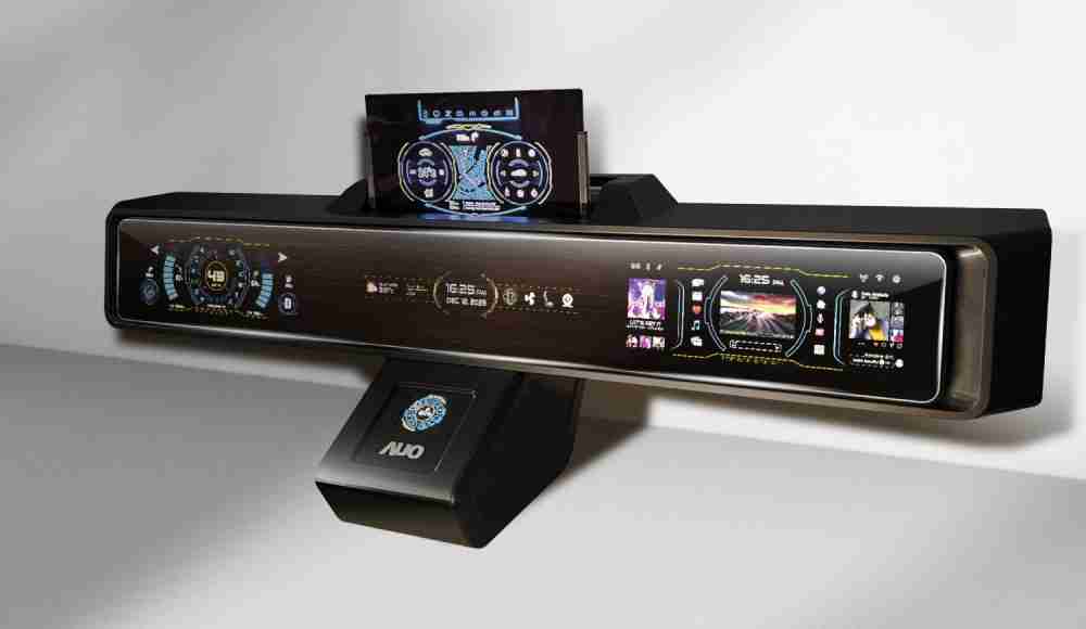 红龙扑克Micro LED沉浸式车舱显示方案结合 可卷式、、、可伸缩的Micro LED应用并可呈现不同的质感纹路，，展现人性化设计